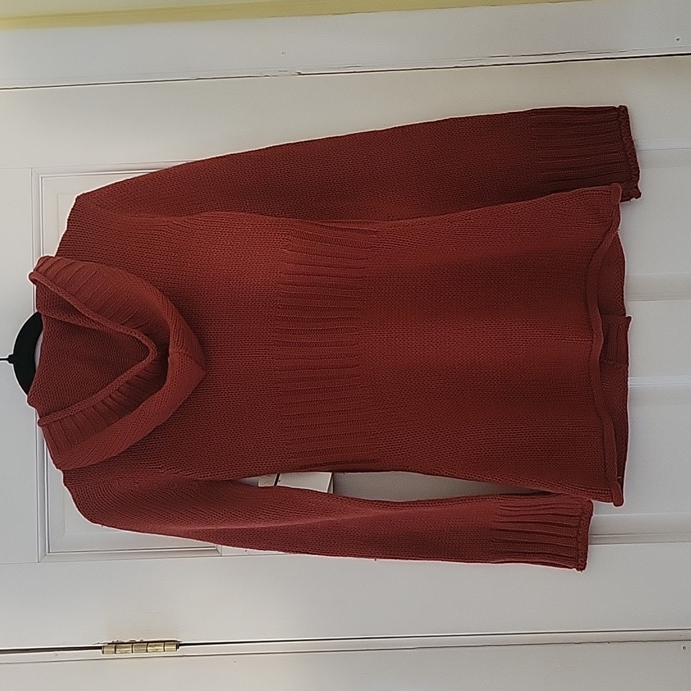 NWT DEREK HEART Button-Up Sweater w/Hood - Picture 4 of 6